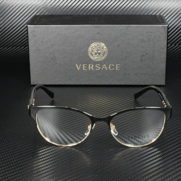 Versace Black 53mm Eyeglasses! NEW!